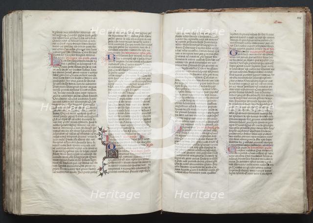 The Gotha Missal: Fol. 148r, Text, c. 1375. Creator: Master of the Boqueteaux (French); Workshop, and.