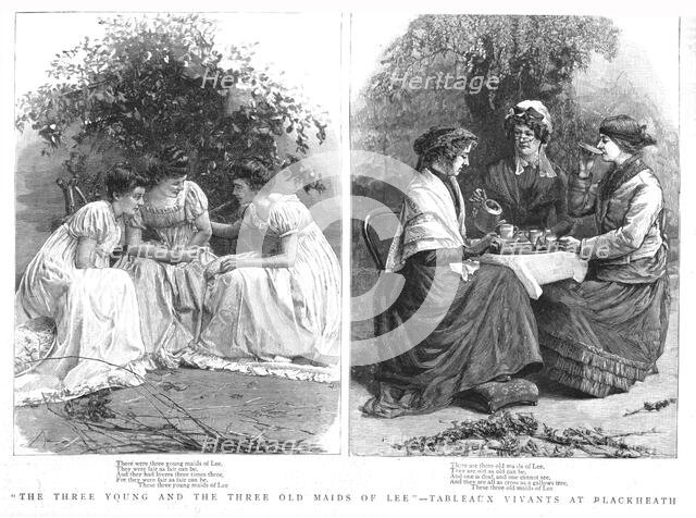 ''The Three Young Maid's and the Three Old Maid's of Lee-Tableaux Vivants at Blackheath', 1888. Creator: Unknown.