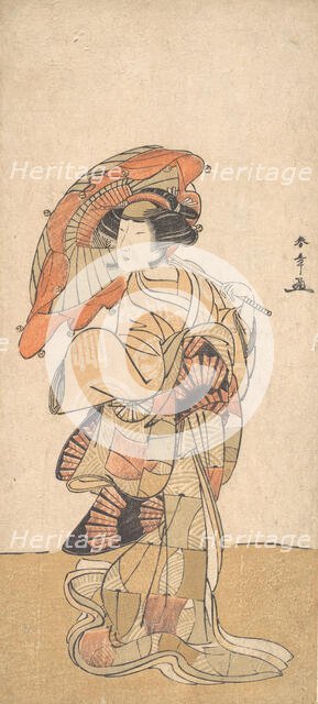 The First Nakamura Tomijuro as a Woman Dancer, dated October or November 1778. Creator: Shunsho.
