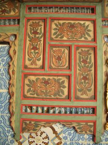 Painted wood interior, Dar Essid Museum, Sousse, Tunisia, 2009.  Creator: Amanda Waite.