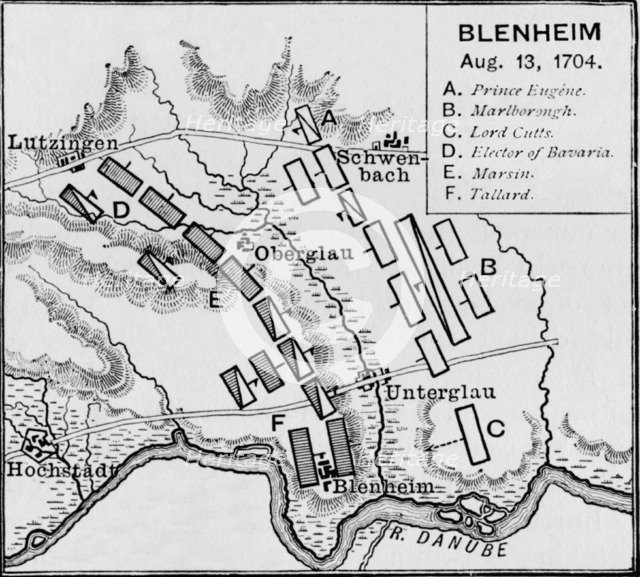 'The Battlefield of Blenheim', c1895, (1903). Artist: Unknown.