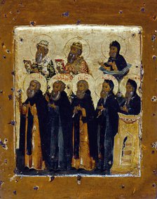 Eight saints. Creator: Moscow School.