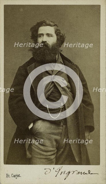 Portrait of the Composer and Organist Edmond d'Ingrande, 1861-1865. Creator: Carjat, Étienne (1828-1906).