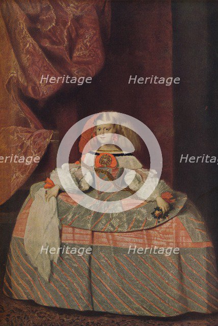 'Retrato de la Infanta Dona Margarita', (Portriat of Infanta Margarita Teresa), 1660, (c1934). Artist: Diego Velasquez.