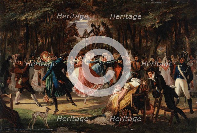 Bal public, 1818. Creator: Chalon, John James (1778-1854).
