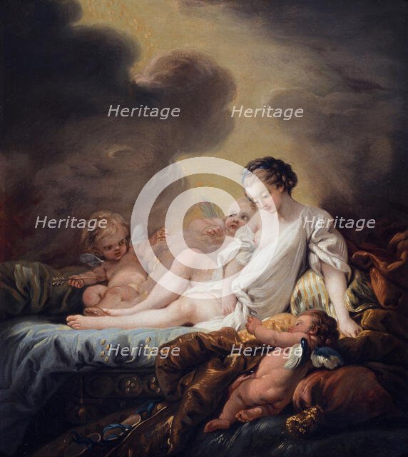 Danae and the Golden Shower. Creator: Ecole Francaise.