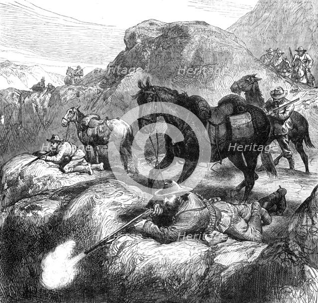 The War in the Transvaal: the Boers' method of fighting, 1881. Creator: Unknown.