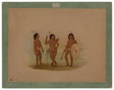 A Puelchee Chief and Two Young Warriors, 1854/1869. Creator: George Catlin.