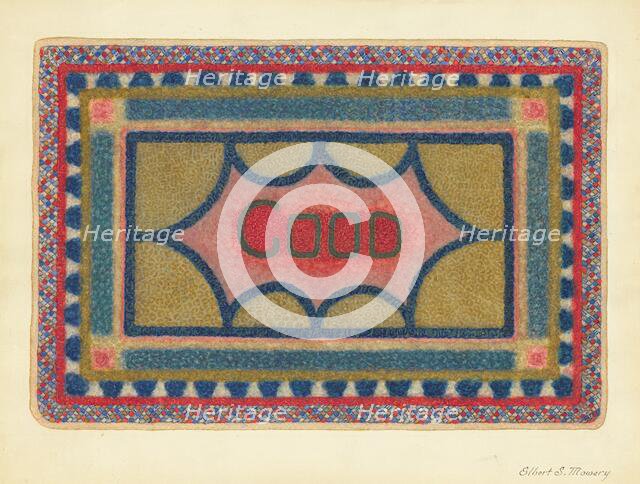 Shaker Rug, c. 1937. Creator: Elbert S. Mowery.