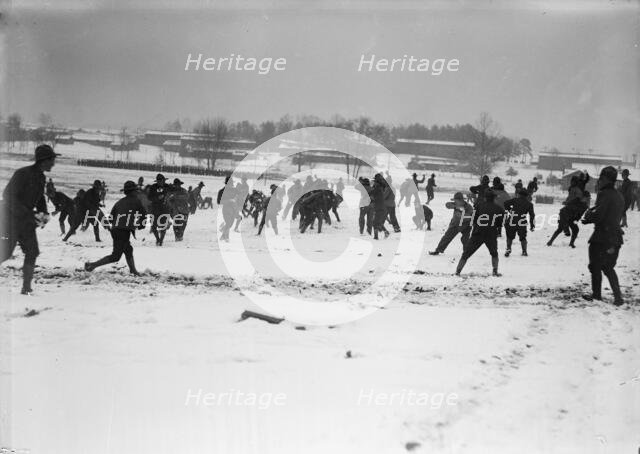 Camp Meade, Maryland - Winter Views, 1917. Creator: Harris & Ewing.