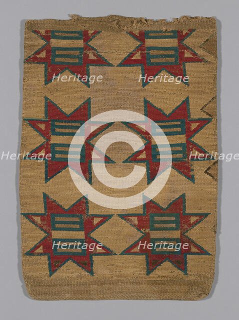 Storage bag, United States, c. 1850/70. Creator: Unknown.