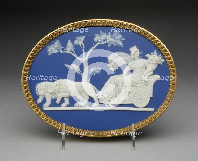 Plaque with Triumph of Cybele, Burslem, 1794. Creator: Wedgwood.