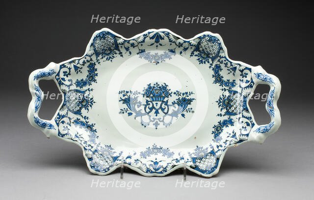 Tray, Rouen, c. 1700/20. Creator: Unknown.