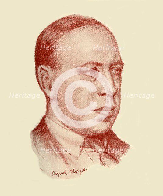 'Alfred Noyes', 1928. Creator: Frank E Slater.