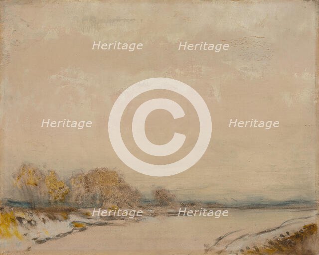 Landscape with a River, 1900 - 1910. Creator: Ladislav Mednyanszky.