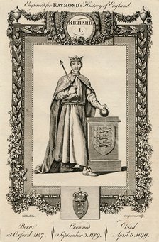 'Richard I', (1157-1199), c1787.  Artist: Unknown.