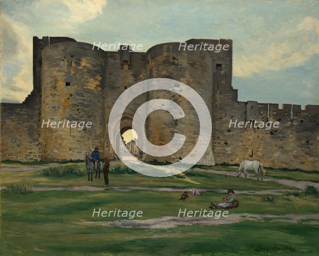 Porte de la Reine at Aigues-Mortes, 1867. Creator: Frédéric Bazille.