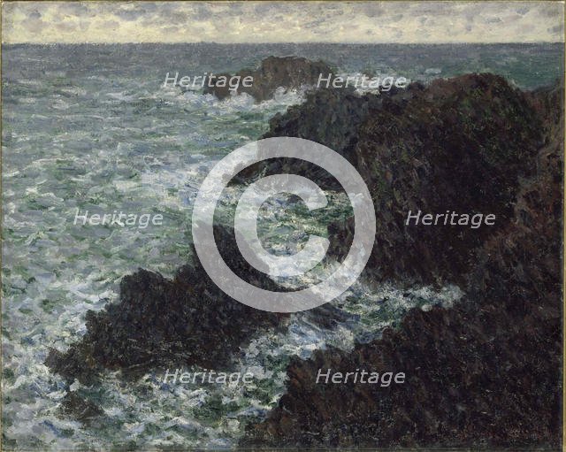 The Rocks at Belle-Ile, The Wild Coast, 1886. Creator: Monet, Claude (1840-1926).