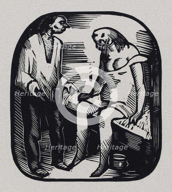 From the series "Wine, women and cards", 1920. Creator: Vasyl' Masyutin.