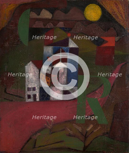 Villa R. House at the roadside, 1919. Creator: Klee, Paul (1879-1940).