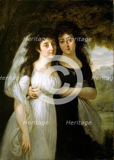 Portrait of the Maistre Sisters, 1796. Creator: Antoine-Jean Gros.