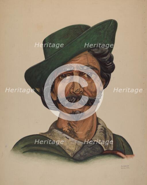 Cigar Store Figure, c. 1937. Creator: Florian Rokita.