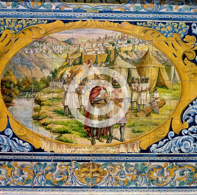 Conquest of Cuenca achieved by King Alphonse VIII of Castile in 1177, during the Reconquest, mosa…
