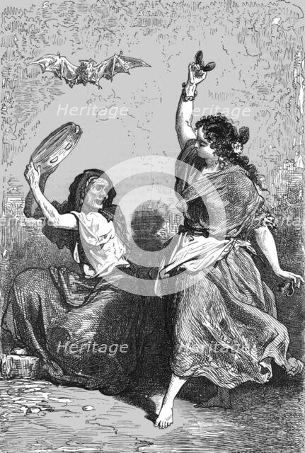 'Gipsy Dance; An Autumn Tour in Andalusia', 1875. Creator: Gustave Doré.