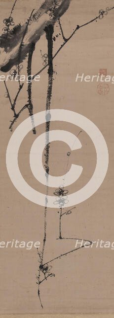 Branches of flowering plum, . Creator: Jakuchu; Ito (1716-1800).