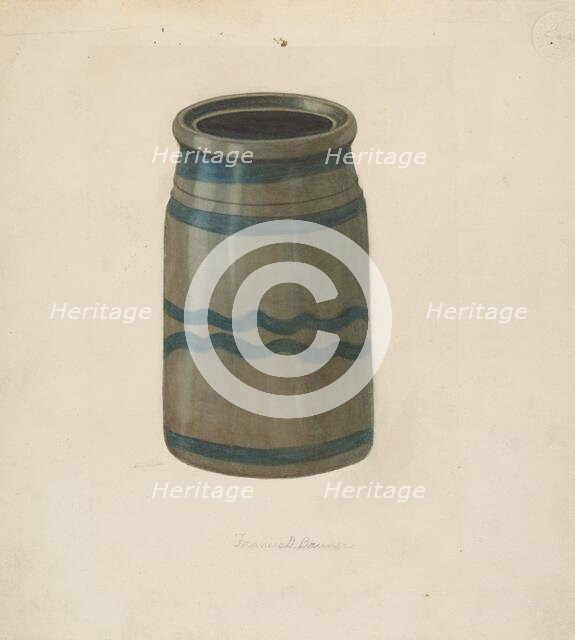 Jar, 1935/1942. Creator: Francis Bruner.