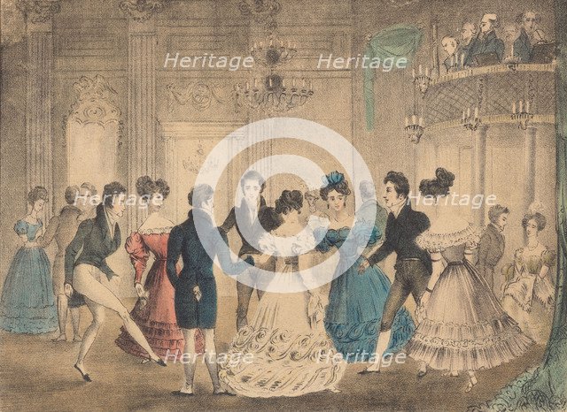 The Cotillion Dance, 1828.