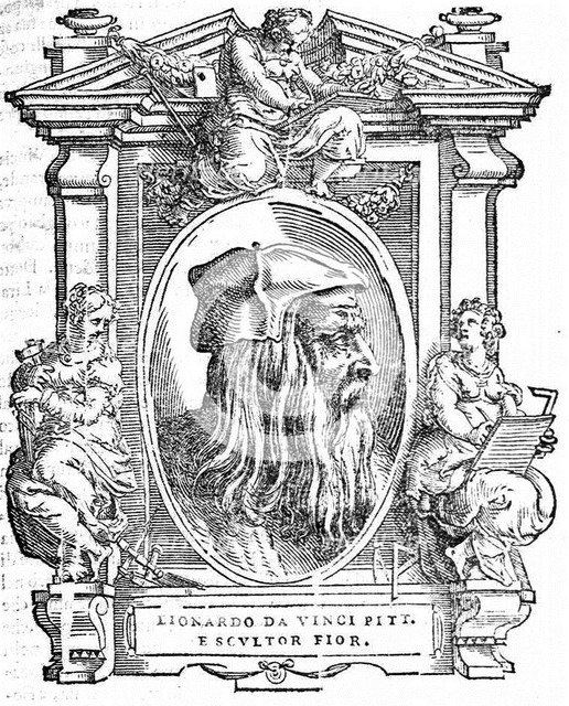 Leonardo da Vinci. From: Giorgio Vasari, The Lives of the Most Excellent Italian Painters, Sculptors, and Architects, 1568. Artist: Anonymous  