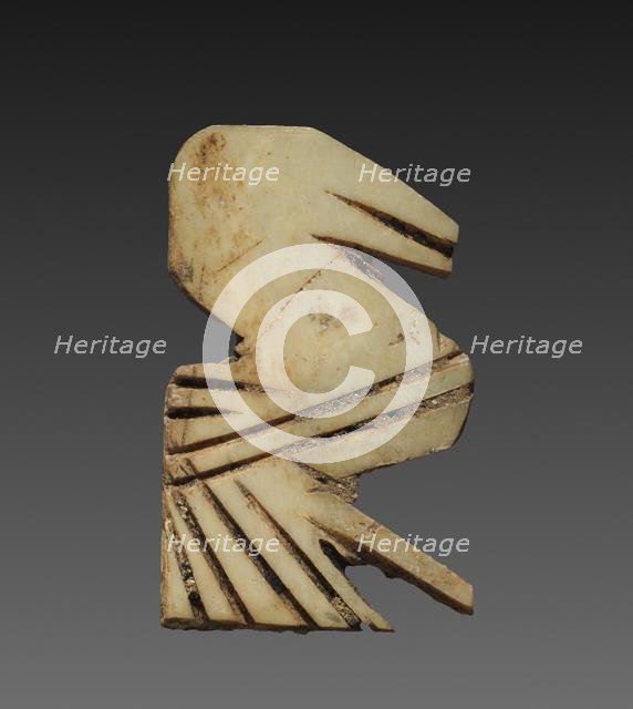 Stylized Bird: Decorative Inlay for a Box, c. 2000 BC. Creator: Unknown.