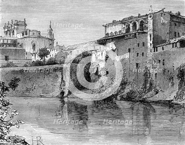 Villa Farnese, province of Viterbo, north-west of Rome, Italy, 19th century. Artist: Henri Alexandre Georges Regnault