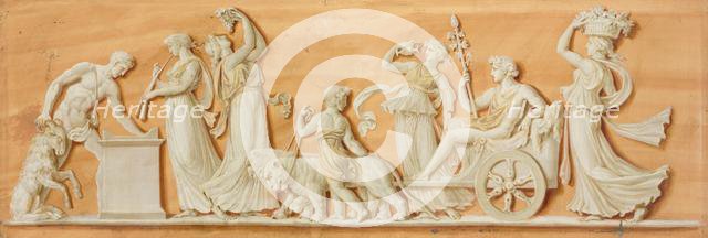 Overdoor Painting, 1790s. Creator: Pierre Rousseau (French, 1751-1829).