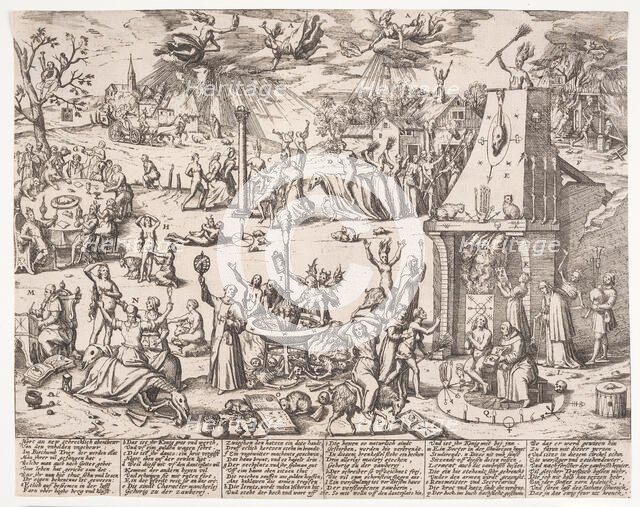 The Witches' Sabbat, Second half of the16th century. Creator: Hogenberg, Frans (1535-1590).