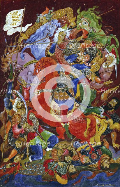Capture of Prince Igor, 1932-1933.  Creator: Golikov, Ivan Ivanovich (1886-1937).