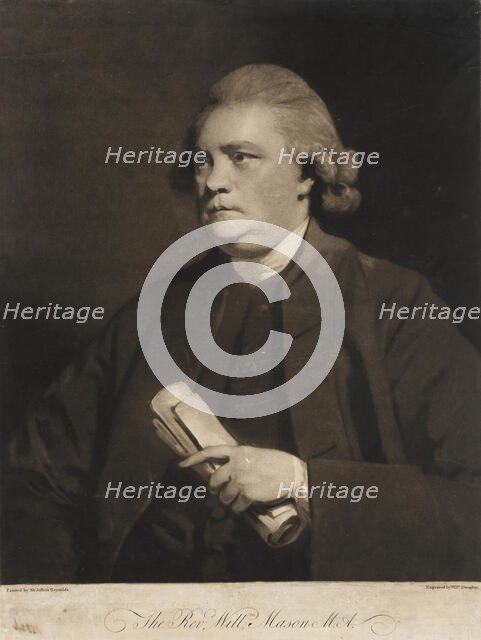 Portrait of Rev. William Mason, 1779. Creator: William Doughty.