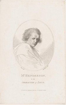 John Henderson, in the Character of Iago (Shakespeare's Othello), 1786. Creator: Francesco Bartolozzi.