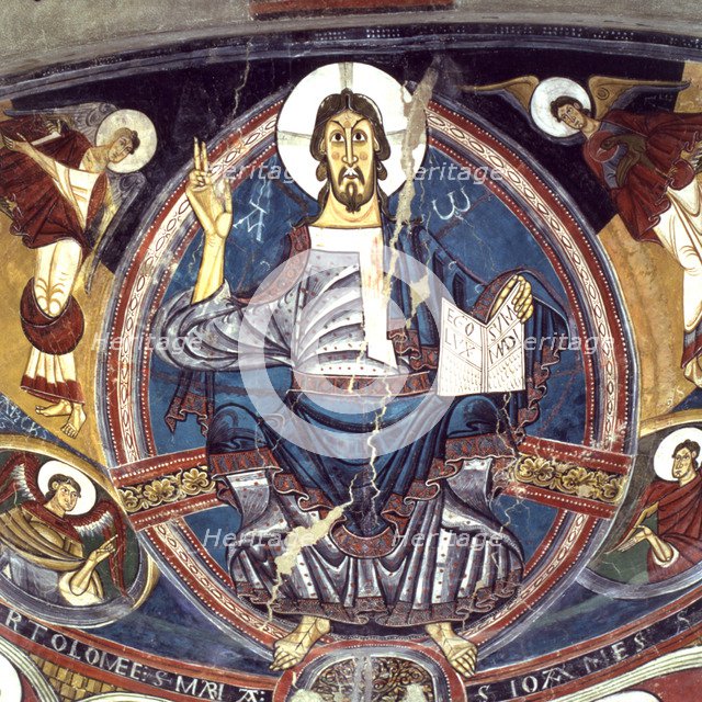 Apse of the church of Sant Climent de Taüll in Vall de Boi (Boi Valley), Alta Ribagorza.