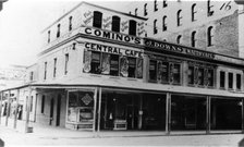 Comino's Central Cafe on the corner of Edward and Adelaide Streets, Brisbane, c1910. Creator: Unknown.