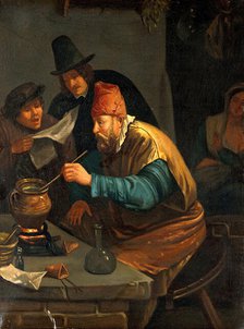 An alchemist, c1670s. Creator: Unknown.