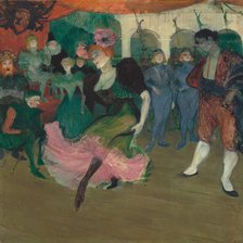 Marcelle Lender Dancing the Bolero in "Chilpéric", 1895-1896. Creator: Henri de Toulouse-Lautrec.