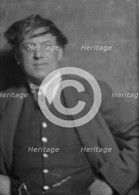 Crowley, Mr., portrait photograph, 1915. Creator: Arnold Genthe.