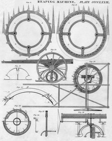 'Reaping Machine', early 19th century.  Creator: J Moffat.