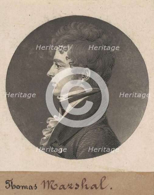 Thomas Marshall, 1808. Creator: Charles Balthazar Julien Févret de Saint-Mémin.