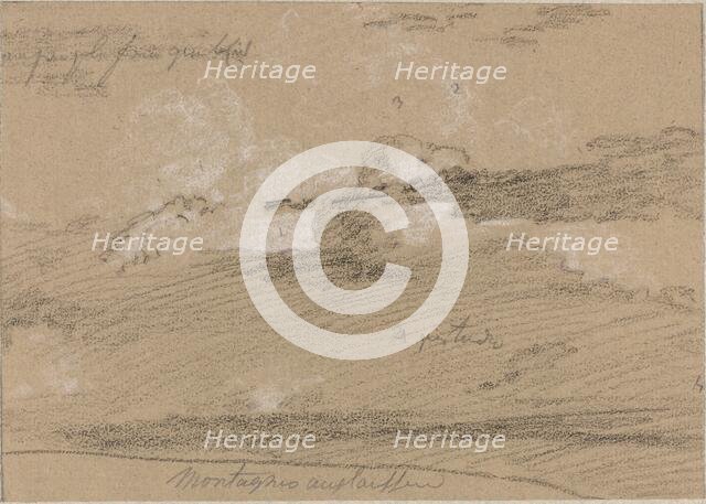 Study of Clouds above the Mountains, 1820s/1830s. Creator: Jean-Antoine Linck.