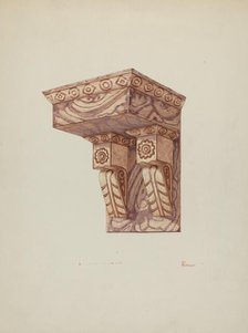 Bracket, for Wall (Ecclesiastical), 1939. Creator: Hal Blakeley.