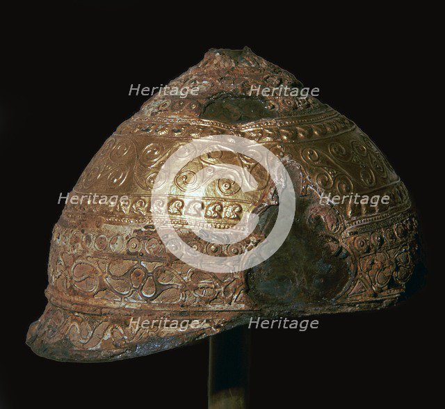 Celtic gold helmet, 4th century BC. Artist: Unknown