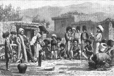 ''Caucasian mountaineers dancing the "Lesghinska"; The Caucasus', 1875. Creator: Unknown.